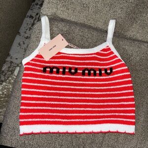 MIU MIU knit tank top